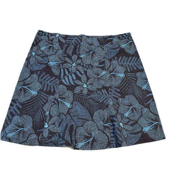 RIP SKIRT Hawaii sz Large Ocean Wrap Swim Cover Skirt tropical Hibiscus Pocket - Picture 1 of 6